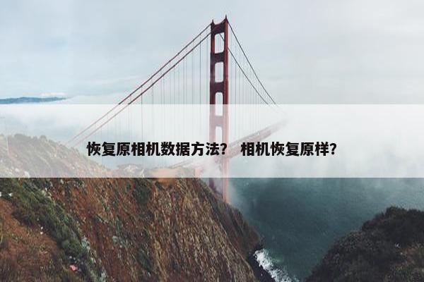 恢复原相机数据方法？ 相机恢复原样？