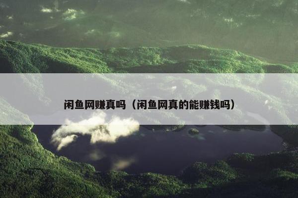 闲鱼网赚真吗（闲鱼网真的能赚钱吗）