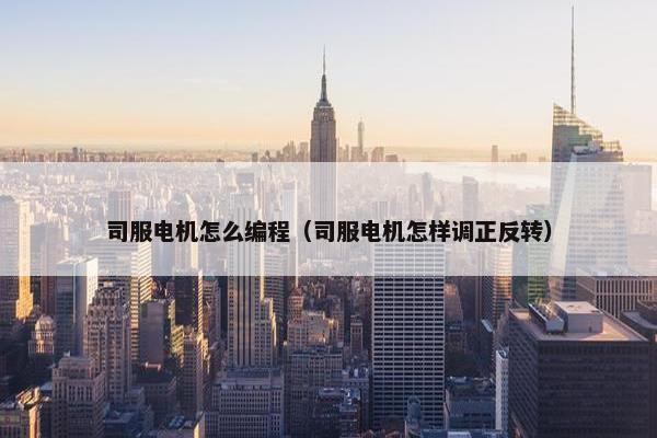 司服电机怎么编程（司服电机怎样调正反转）