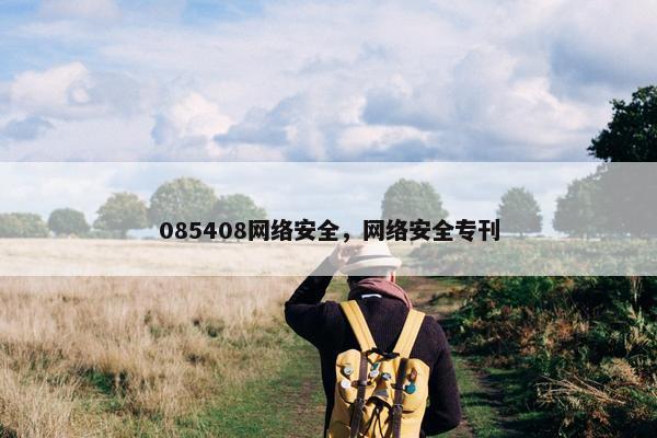 085408网络安全，网络安全专刊