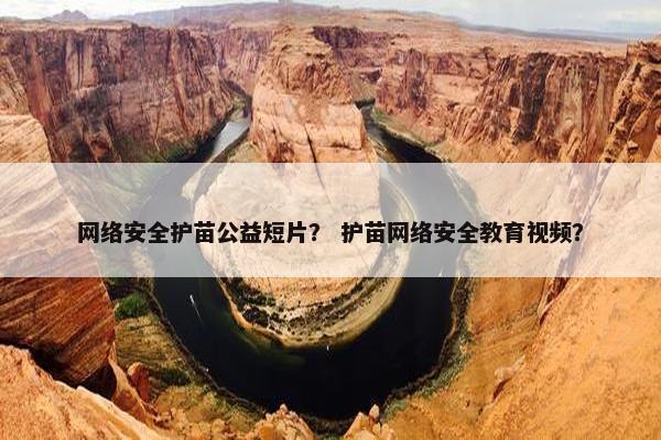 网络安全护苗公益短片？ 护苗网络安全教育视频？