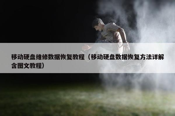 移动硬盘维修数据恢复教程（移动硬盘数据恢复方法详解含图文教程）