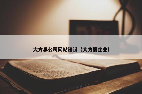 大方县公司网站建设（大方县企业）