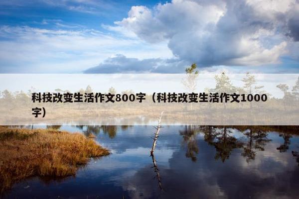 科技改变生活作文800字（科技改变生活作文1000字）