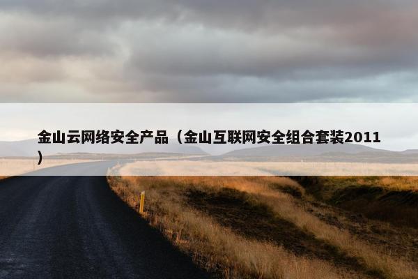 金山云网络安全产品（金山互联网安全组合套装2011）