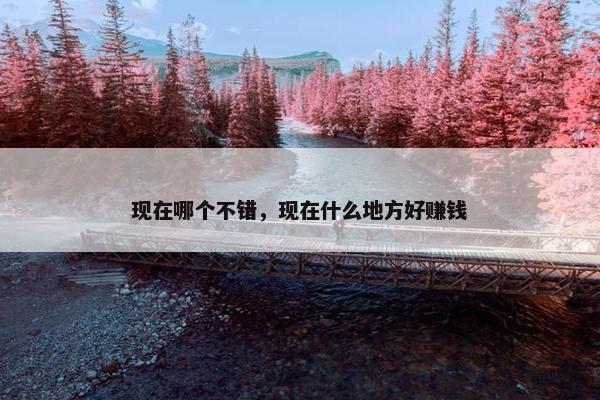 现在哪个不错，现在什么地方好赚钱