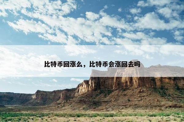 比特币回涨么，比特币会涨回去吗