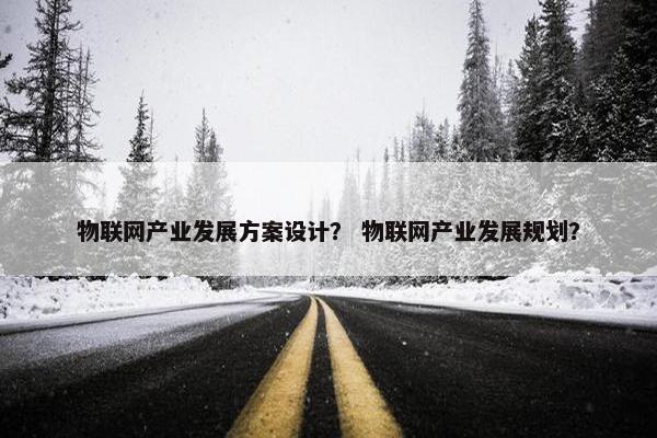 物联网产业发展方案设计？ 物联网产业发展规划？