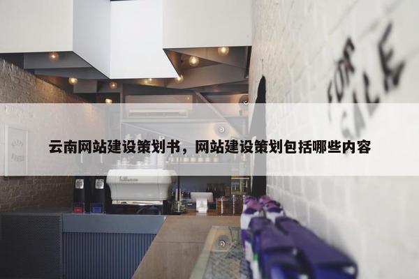 云南网站建设策划书，网站建设策划包括哪些内容