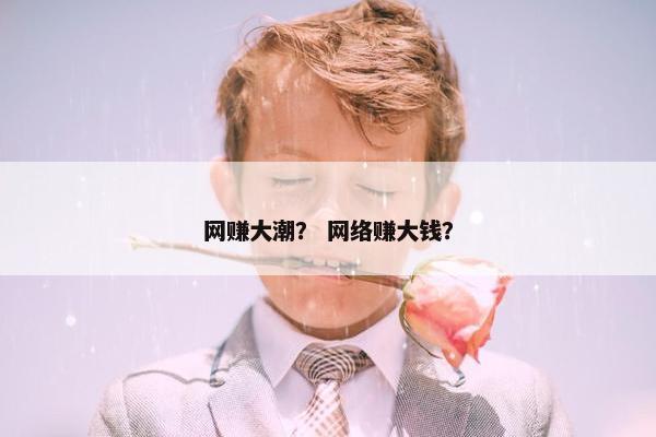 网赚大潮？ 网络赚大钱？