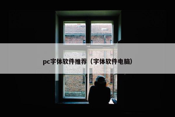 pc字体软件推荐（字体软件电脑）