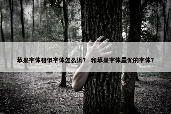 苹果字体相似字体怎么调？ 和苹果字体最像的字体？