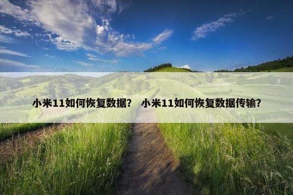 小米11如何恢复数据？ 小米11如何恢复数据传输？
