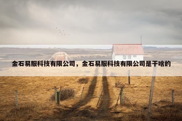 金石易服科技有限公司，金石易服科技有限公司是干啥的