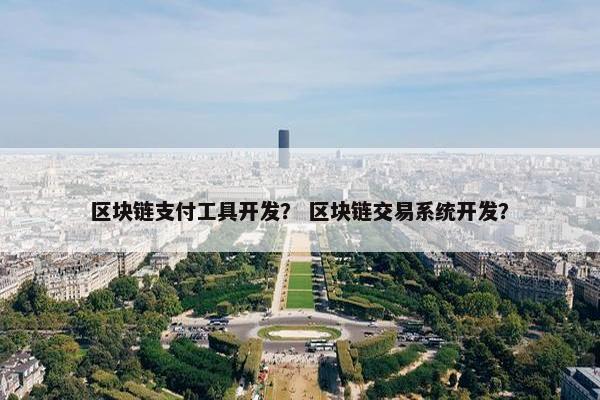 区块链支付工具开发？ 区块链交易系统开发？