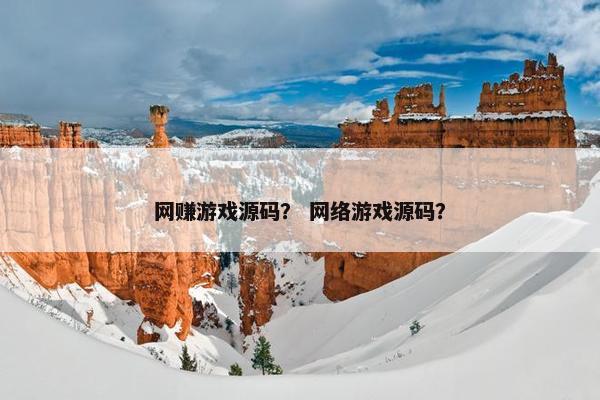 网赚游戏源码？ 网络游戏源码？