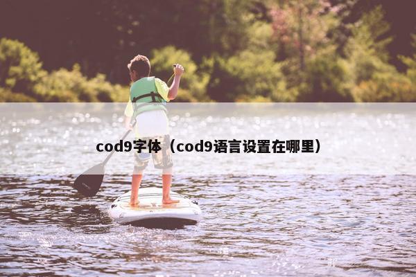 cod9字体（cod9语言设置在哪里）