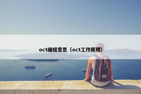 oct编程意思（oct工作原理）