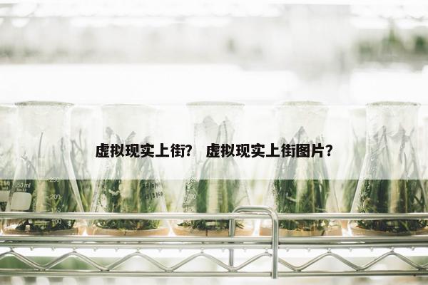虚拟现实上街？ 虚拟现实上街图片？