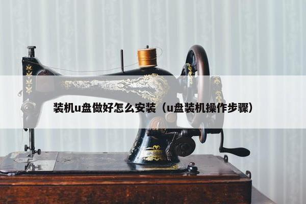 装机u盘做好怎么安装（u盘装机操作步骤）