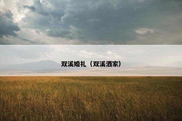 双溪婚礼（双溪洒家）