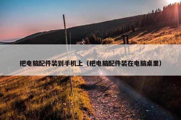 把电脑配件装到手机上（把电脑配件装在电脑桌里）