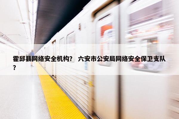 霍邱县网络安全机构？ 六安市公安局网络安全保卫支队？
