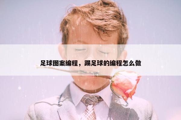 足球图案编程，踢足球的编程怎么做