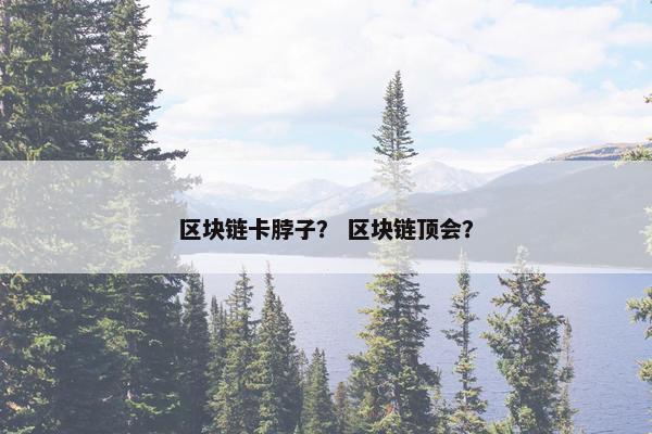 区块链卡脖子？ 区块链顶会？