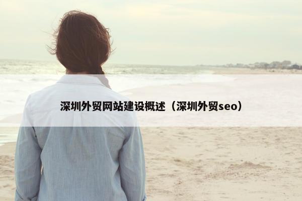 深圳外贸网站建设概述（深圳外贸seo）