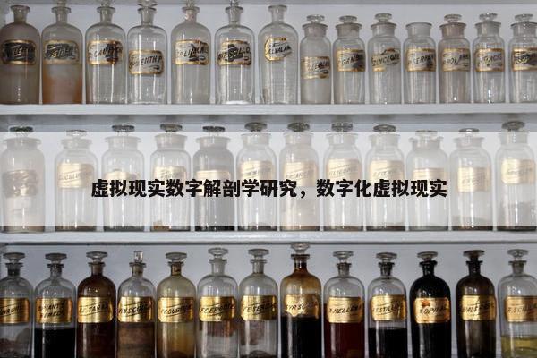 虚拟现实数字解剖学研究，数字化虚拟现实