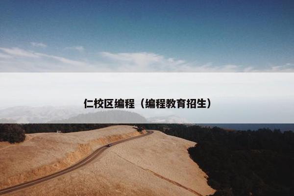 仁校区编程（编程教育招生）