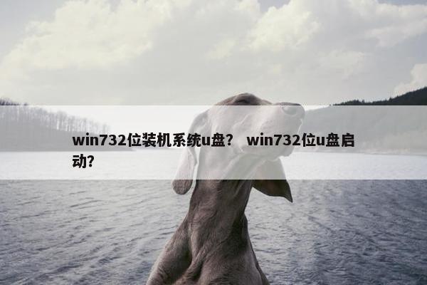 win732位装机系统u盘？ win732位u盘启动？