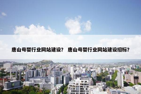 唐山母婴行业网站建设？ 唐山母婴行业网站建设招标？