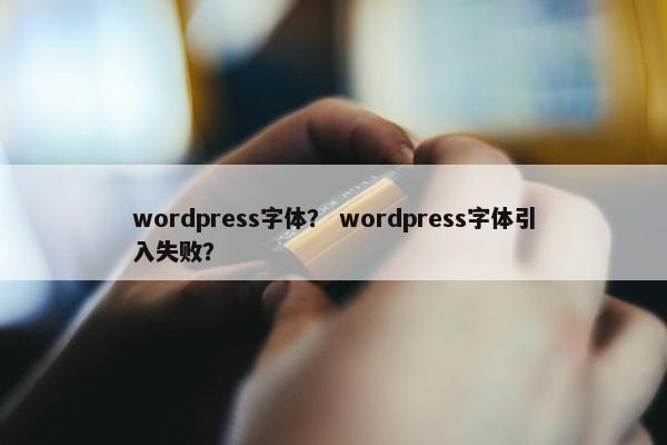 wordpress字体？ wordpress字体引入失败？