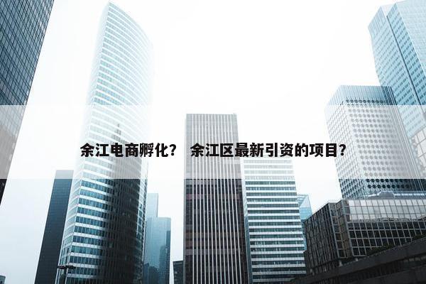 余江电商孵化？ 余江区最新引资的项目？