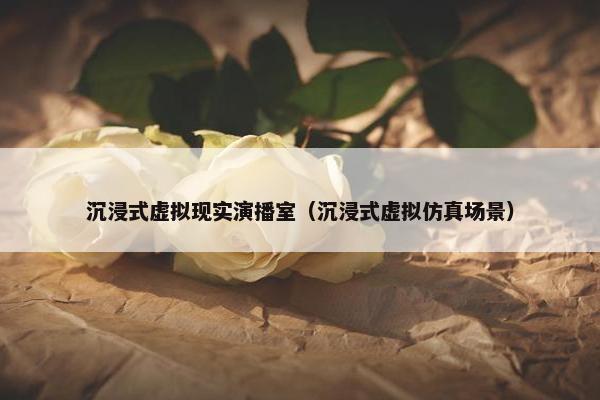 沉浸式虚拟现实演播室（沉浸式虚拟仿真场景）