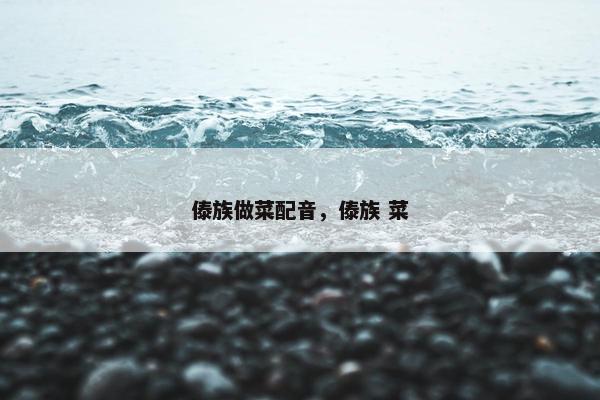 傣族做菜配音，傣族 菜