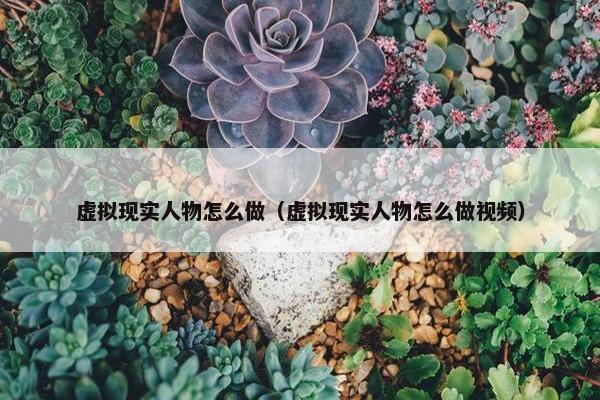 虚拟现实人物怎么做（虚拟现实人物怎么做视频）
