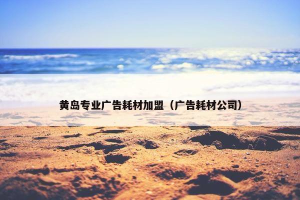 黄岛专业广告耗材加盟（广告耗材公司）