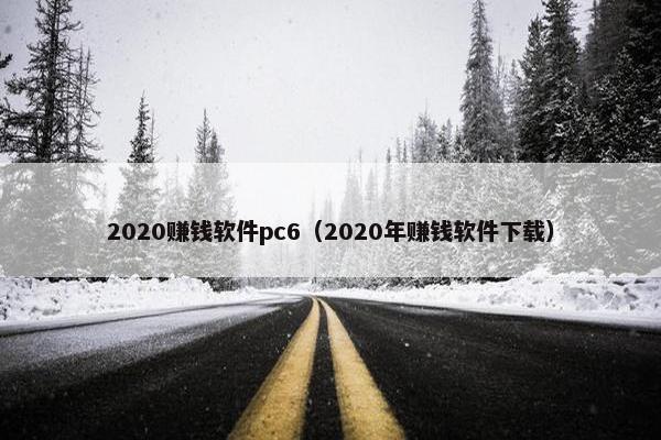 2020赚钱软件pc6（2020年赚钱软件下载）