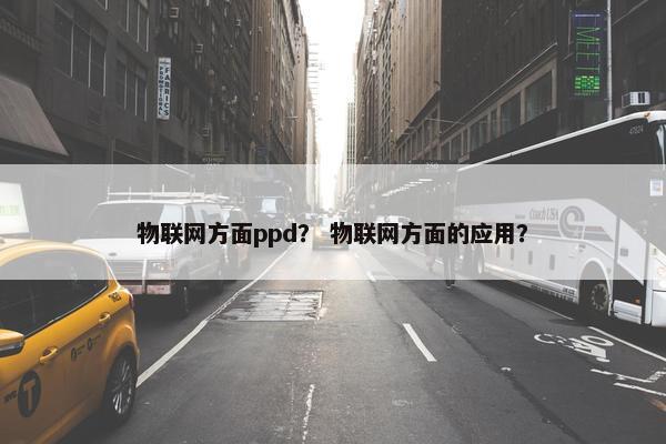 物联网方面ppd？ 物联网方面的应用？