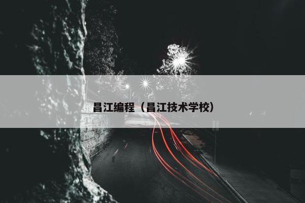 昌江编程（昌江技术学校）