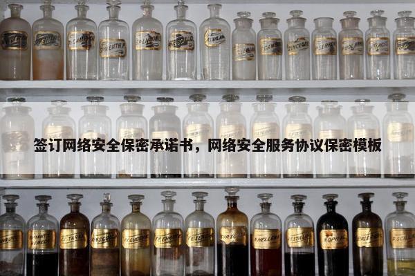 签订网络安全保密承诺书，网络安全服务协议保密模板