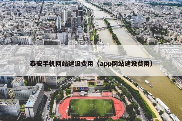 泰安手机网站建设费用（app网站建设费用）