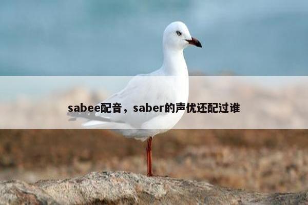 sabee配音，saber的声优还配过谁