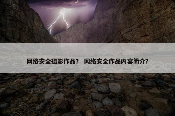 网络安全摄影作品？ 网络安全作品内容简介？