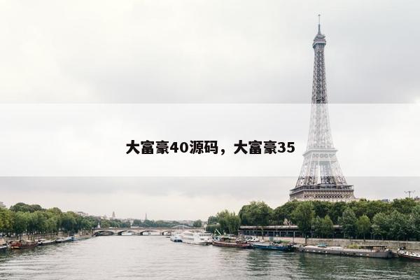 大富豪40源码，大富豪35
