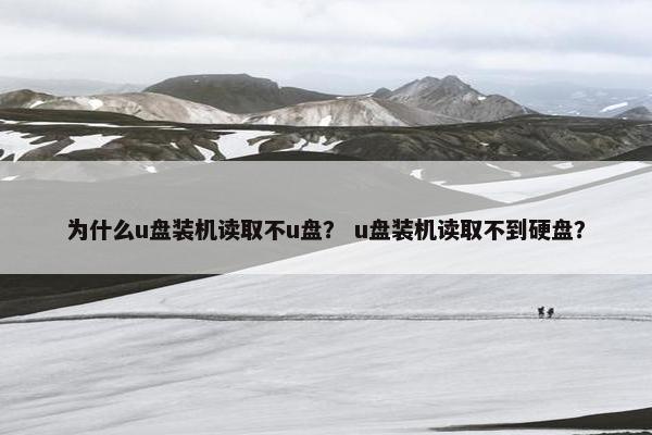 为什么u盘装机读取不u盘？ u盘装机读取不到硬盘？
