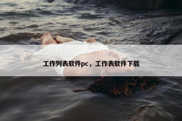 工作列表软件pc，工作表软件下载
